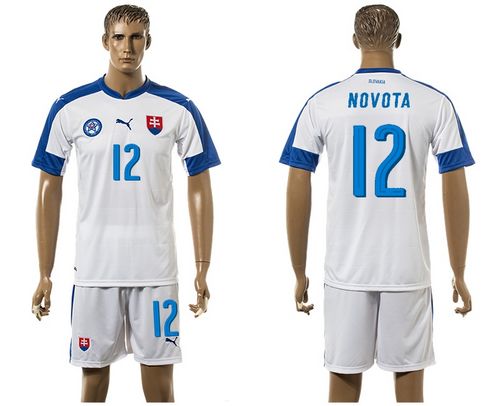 Slovakia #12 Novota Home Soccer Country Jersey